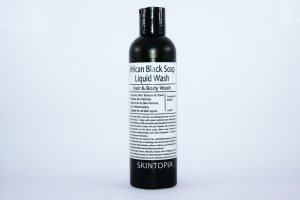 Face Wash: Black Soap and Cactus Gel for Acne/Psoriasis (125ml)