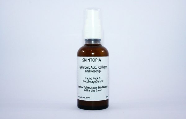 Hyaluronic Acid, Rosehip & Collagen Serum - Wrinkle Fighter & Skin Plumper (50ml)