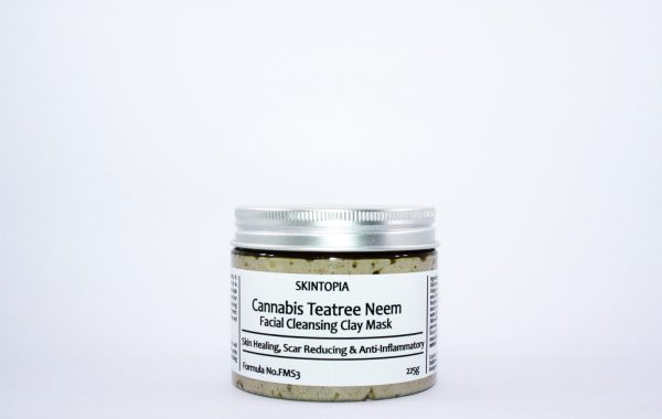 Cannabis Tea Tree Clay Facial Mask - Healthy Skin Booster (150ml)