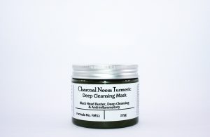 Charcoal, Neem Turmeric Clay Mask - Blackhead Buster (150ml)