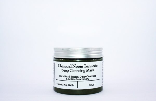 Charcoal, Neem Turmeric Clay Mask - Blackhead Buster (150ml)
