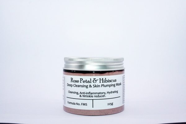 Rose Petal and Hibiscus Clay Mask - For Cleansing & Glowing Skin (150ml)