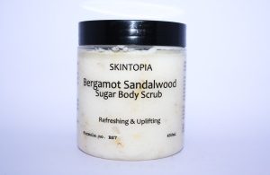 Bergamot & Sandalwood Sugar Body Scrub (Calming) - 450ml