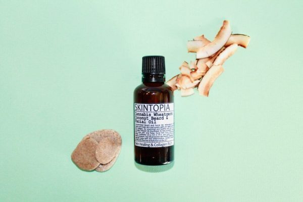 Skintopia Cannabis Wheatgerm Coconut Beard and Facial Oil