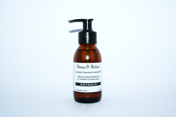 Lavender Chamomile Rose Geranium Infused Body and Bath Oil (100ml)